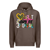 Coffee my first day of 3rd grade Premium Hoodie - NancyCooperArtShop