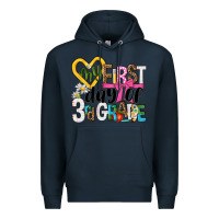 Navy my first day of 3rd grade Premium Hoodie - NancyCooperArtShop