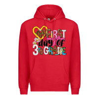 Red my first day of 3rd grade Premium Hoodie - NancyCooperArtShop