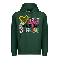 Sports Green my first day of 3rd grade Premium Hoodie - NancyCooperArtShop