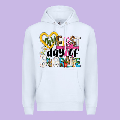 My First Day Of 3rd Grade Premium Hoodie Designed By Nancycooperartshop