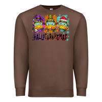 Chestnut Happy Hallothanksmas school bus Premium Sweatshirt - NancyCooperArtShop