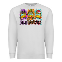 Dove Grey Happy Hallothanksmas school bus Premium Sweatshirt - NancyCooperArtShop