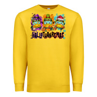 Lemon Happy Hallothanksmas school bus Premium Sweatshirt - NancyCooperArtShop