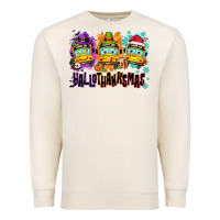 Happy Hallothanksmas School Bus Premium Sweatshirt | Teevron