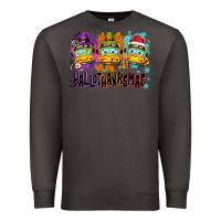 Smoke Happy Hallothanksmas school bus Premium Sweatshirt - NancyCooperArtShop