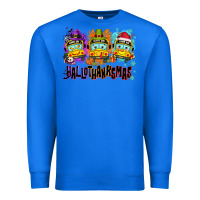 True Royal Happy Hallothanksmas school bus Premium Sweatshirt - NancyCooperArtShop