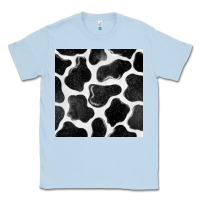 Dusty Blue cow seamless pattern Classic Tee - BundleAndBundleShop