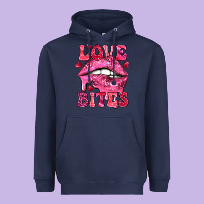 Love Bites Heavyweight Hoodie Designed By Nancycooperartshop