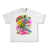 Lunar Rock summer smile face and beach vibes with rainbow tbw Urban Heavy Tee - texasbilliewilder