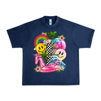 Navy summer smile face and beach vibes with rainbow tbw Urban Heavy Tee - texasbilliewilder