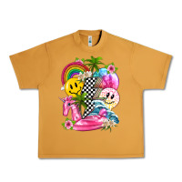 Peanut Butter summer smile face and beach vibes with rainbow tbw Urban Heavy Tee - texasbilliewilder