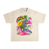 Sandshell summer smile face and beach vibes with rainbow tbw Urban Heavy Tee - texasbilliewilder
