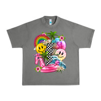 Summer Smile Face And Beach Vibes With Rainbow Tbw Urban Heavy Tee | Teevron