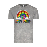 Cloud Rock love wins with daisy and heart Vintage Tee - texasbilliewilder