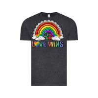Vintage Black love wins with daisy and heart Vintage Tee - texasbilliewilder