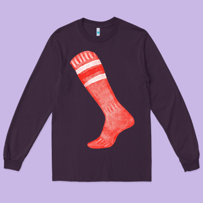 Red Sock Fa Element 2 Long Sleeve Tee Designed By Fadigitalartstudio