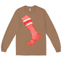 Toasted Coconut red sock fa element 2 Long Sleeve Tee - FaDigitalArtStudio