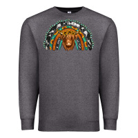 Charcoal Heather turquoise cowhide sunflower headband highland cow Premium Sweatshirt - Jasminsmagicworld
