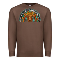 Chestnut turquoise cowhide sunflower headband highland cow Premium Sweatshirt - Jasminsmagicworld