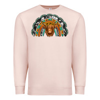 Turquoise Cowhide Sunflower Headband Highland Cow Premium Sweatshirt | Teevron