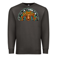 Smoke turquoise cowhide sunflower headband highland cow Premium Sweatshirt - Jasminsmagicworld