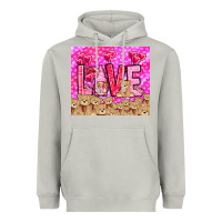 Moon Dust love gnome with bear Heavyweight Hoodie - NancyCooperArtShop