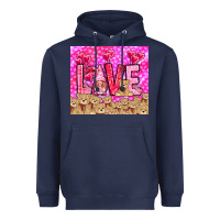 Navy love gnome with bear Heavyweight Hoodie - NancyCooperArtShop