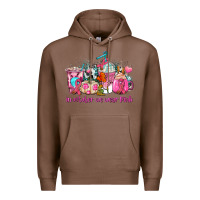 Chestnut western cancer  in october we wear pink coffee cups with ribbons Premium Hoodie - AdoDesignShop