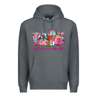 Rock western cancer  in october we wear pink coffee cups with ribbons Premium Hoodie - AdoDesignShop