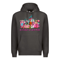 Smoke western cancer  in october we wear pink coffee cups with ribbons Premium Hoodie - AdoDesignShop