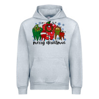 Heather Grey merry christmas tooth Urban Hoodie - RacoonDesign