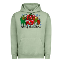 Pigment Oil Green merry christmas tooth Urban Hoodie - RacoonDesign