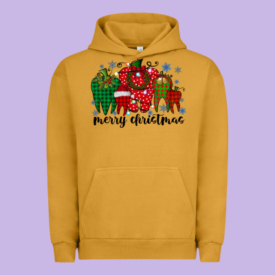 Merry Christmas Tooth Urban Hoodie Designed By Racoondesign