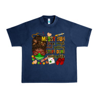 Navy messy bun face mask & getting stuff done  #nurselife Urban Heavy Tee - Zillion Design Studio