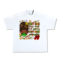 White messy bun face mask & getting stuff done  #nurselife Urban Heavy Tee - Zillion Design Studio