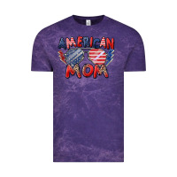 Cloud Purple American mom Vintage Tee - Zillion Design Studio