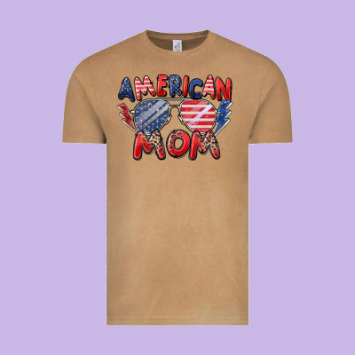 American Mom Vintage Tee Designed By Zillion Design Studio