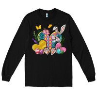 Black Easter Heart Easter Day Long Sleeve Tee - Neo Western