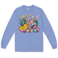 Colony Blue Easter Heart Easter Day Long Sleeve Tee - Neo Western