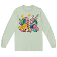 Matcha Easter Heart Easter Day Long Sleeve Tee - Neo Western