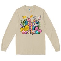 Mushroom Easter Heart Easter Day Long Sleeve Tee - Neo Western