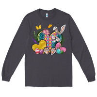 Smoke Easter Heart Easter Day Long Sleeve Tee - Neo Western