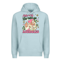 Blue Mist merry christmas assholes Premium Hoodie - MaliasSmallBusiness