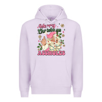 Lilac merry christmas assholes Premium Hoodie - MaliasSmallBusiness