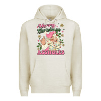 Oatmeal Heather merry christmas assholes Premium Hoodie - MaliasSmallBusiness