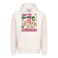 Pale Pink merry christmas assholes Premium Hoodie - MaliasSmallBusiness