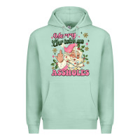 Seafoam merry christmas assholes Premium Hoodie - MaliasSmallBusiness
