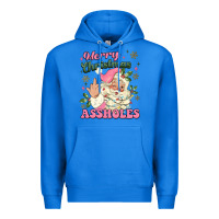True Royal merry christmas assholes Premium Hoodie - MaliasSmallBusiness