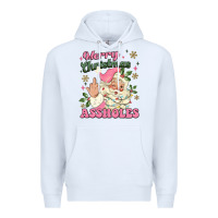 White merry christmas assholes Premium Hoodie - MaliasSmallBusiness